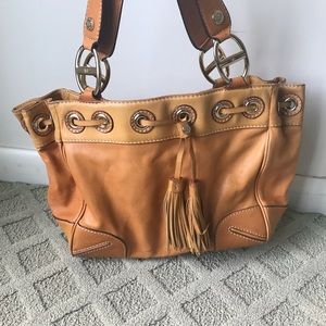 Michael Kors Saddle Leather Tote